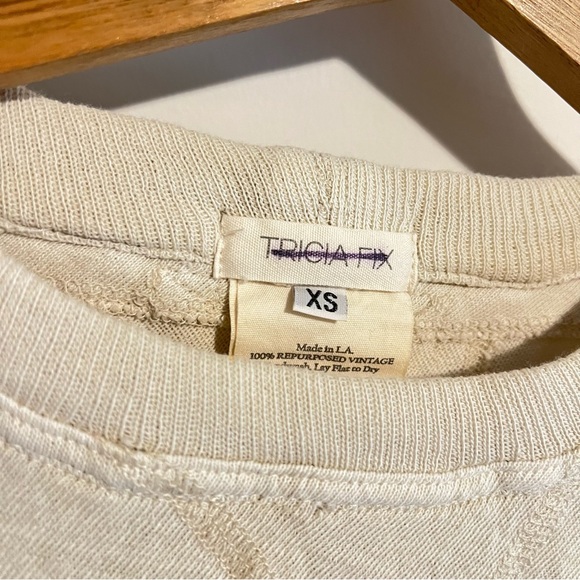 Free People Tricia Fix Vintage Patchwork Kk Tee Womens X-Small - Picture 6 of 7